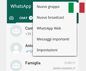 Come si cambia la lingua su Whatsapp