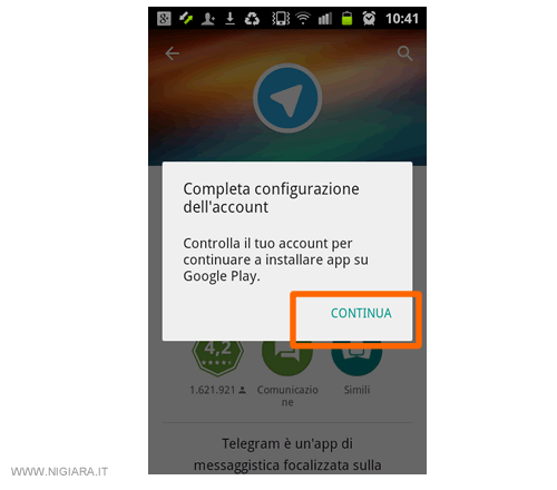 press on continue and then skip