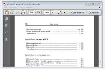 un esempio di file PDF visualizzato con Acrobat Reader