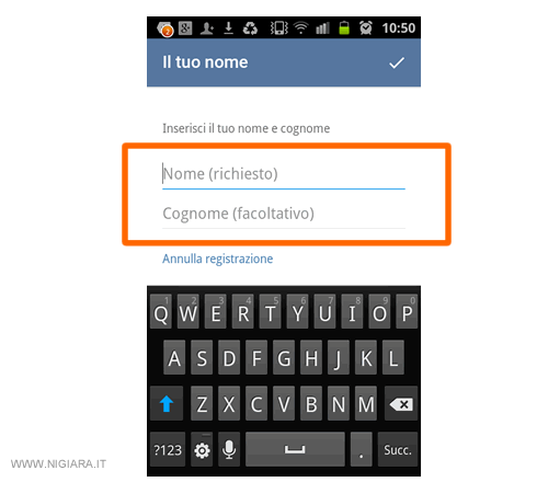 register your username and login on Telegram