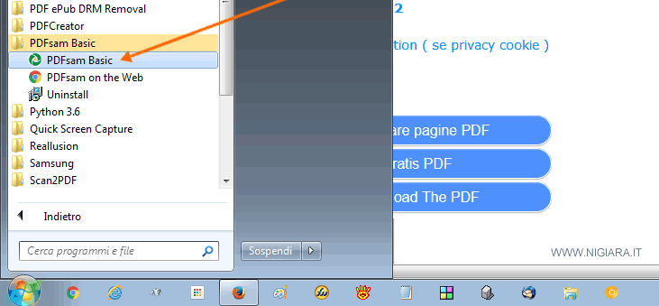 lancia PDFSAM Basic per eseguire il programma