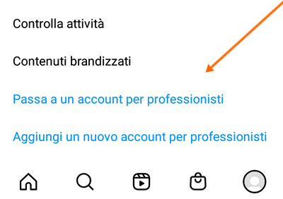 creare account aziendale su Instagram