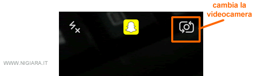 come cambiare la videocamera di ripresa su Snapchat