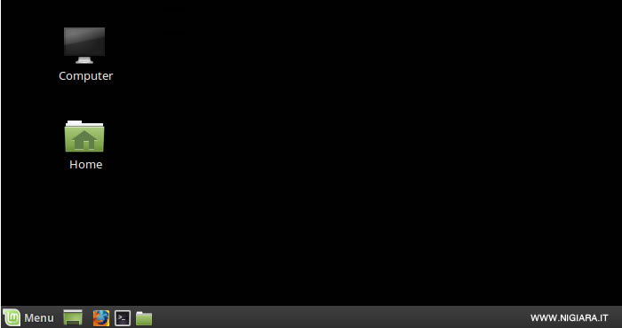 l'icona è stata rimossa dal desktop di Linux Mint