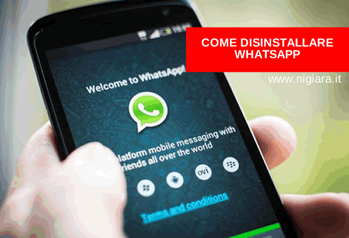 la guida per disattivare e cancellare WhatsApp