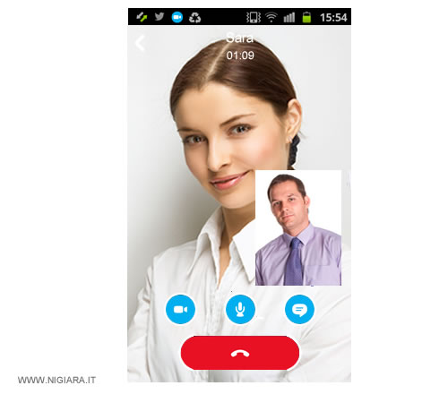 come videochiamare una persona con Skype tramite smartphone