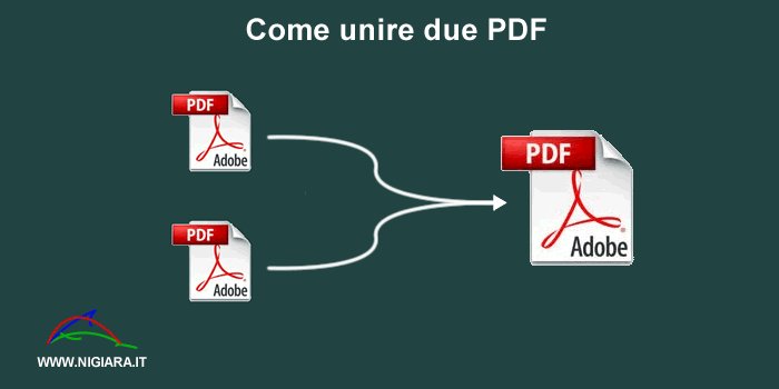 come unire due file PDF in un documento