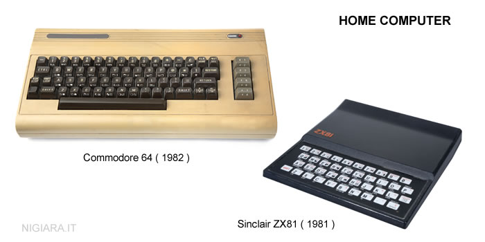 alcuni esempi di home computer degli anni '80