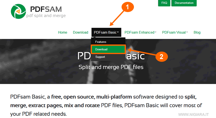 seleziona la voce PDF SAM BASIC poi clicca su Download