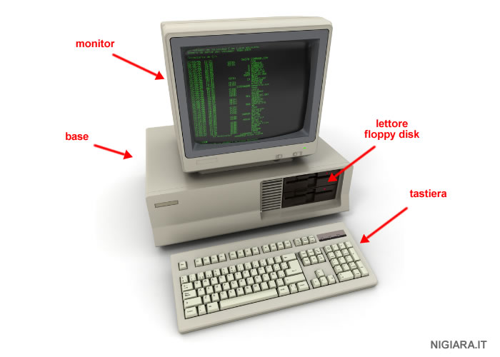 esempio di personal computer degli anni '80